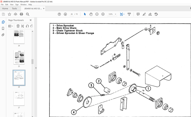 Gehl 135 Manure Spreader Operator’s &amp; Service Parts Manual 904901 – PDF DOWNLOAD