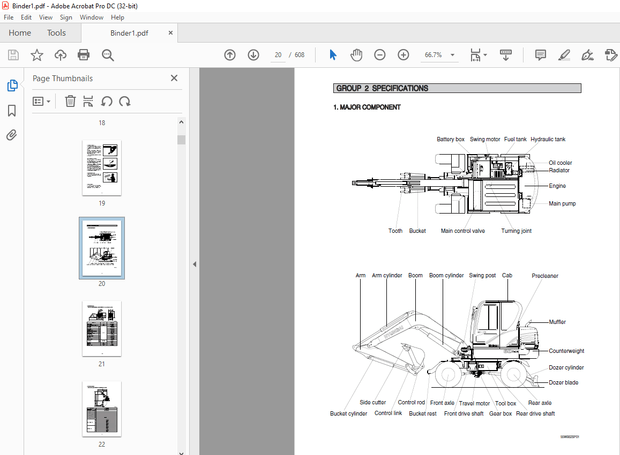 Hyundai R60W-9S Wheel Excavator Service Manual 2023 – PDF DOWNLOAD