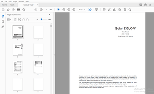 Daewoo Excavator Solar 300LC-V Shop Manual 2023-7135AE – PDF DOWNLOAD