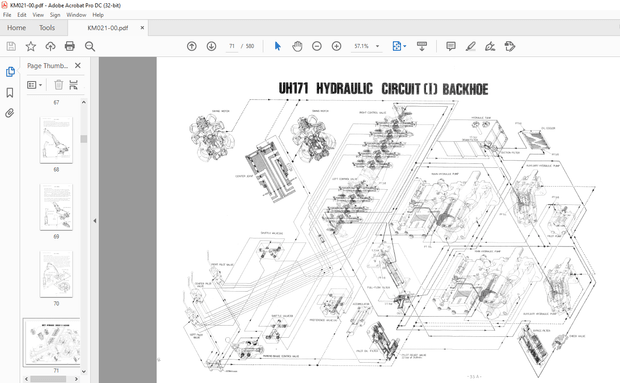 Hitachi Hydraulic Excavator UH171 Service Manual(KM021-00)- PDF DOWNLOAD