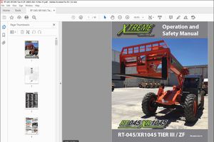 Xtreme RT-045 / XR1045 TIER III / ZF Operation &amp; Safety Manual PDF