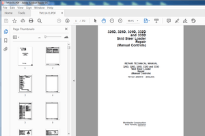 John Deere 326D, 328D, 329D, 332D and 333D Skid Steer Loader Repair Technical Manual PDF DOWNLOAD