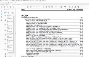 Komatsu PC88MR-11E0 Hydraulic Excavator Shop Manual WENBM00280 – PDF DOWNLOAD