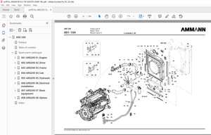 Ammann ARS 200 Single Drum Roller Parts Catalogue Manual 3030703 PDF