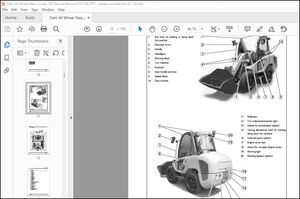 Gehl 280 All Wheel Steer Loader Service Manual 918114 – PDF DOWNLOAD