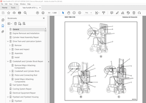 Yale Forklift A7S1 (GP GLP GDP040 20UX) Service Manual – PDF DOWNLOAD