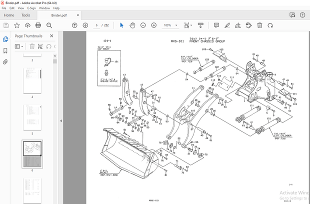 Kawasaki WHEEL LOADER 115ZIV-3 CUMMINS QSK19-C Engine Parts Manual