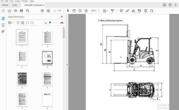 Hyundai Forklift 25B-7A 30B-7A 35B-7A Service Manual – PDF DOWNLOAD