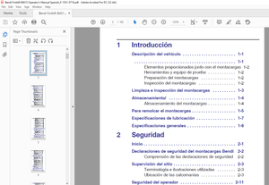Landoll Bendi B40i5 Montacargas Articulado con Contrapeso Manual del Operador F-1051-0719 – PDF DOWN