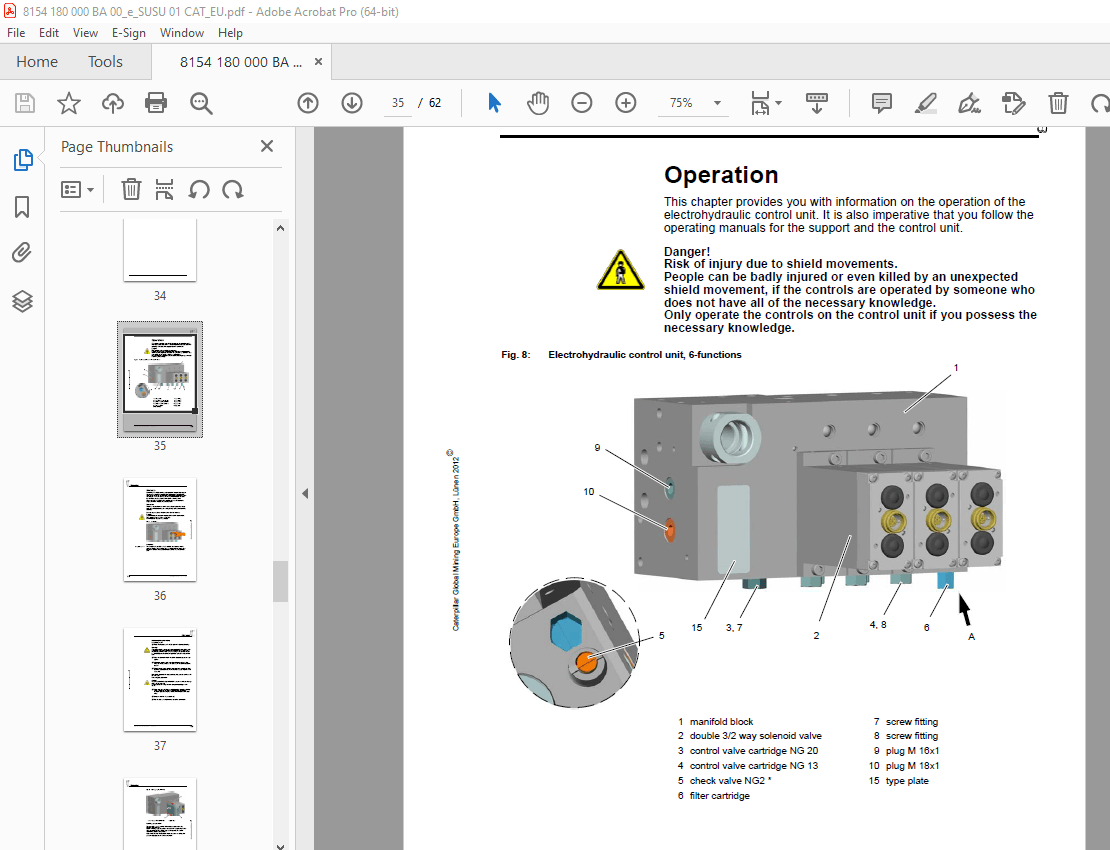 Cat Water valve unit, 4 functions Operating Manual - PDF DOWNLOAD