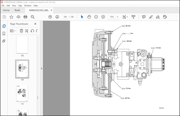 Komatsu WB98A-2 Backhoe Loader Shop Manual WEBM002300 – PDF DOWNLOAD