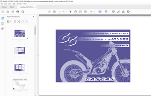 2006 Gasgas TXT PRO 125/200/250/280/300 Parts Manual - PDF DOWNLOAD