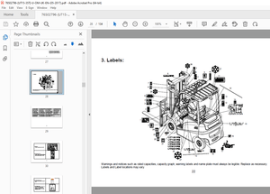 UTILEV UT15PFE UT35PFE 1.5T-3.5T Electrical 4-Wheel Forklift Truck Operation Manual PDF