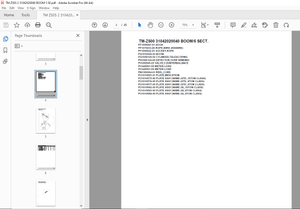Tadano Crane TM-Z500 31042020040 BOOM/5 SECT. Parts Manual -  PDF DOWNLOAD