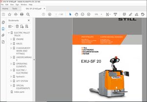 Still EXU-SF 20 Spare Parts List Manual – PDF DOWNLOAD