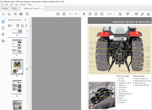 Mahindra Tractor 7095 4WD TIER-4 FINAL CABIN Operator’s Manual – PDF DOWNLOAD