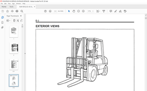Toyota Forklift 6FGU33-45 6FDU33-45 6FGAU50 6FDAU50 Service Manual - PDF DOWNLOAD