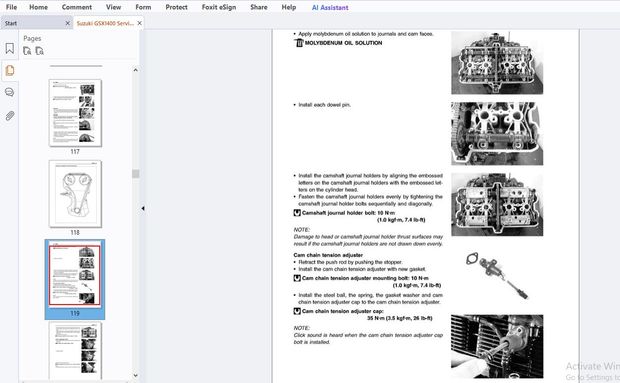 Suzuki GSX1400 Service Manual - PDF DOWNLOAD