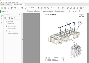 Deutz Engine TD 3.6 L4 Telescopic Handler Parts Manual – PDF DOWNLOAD