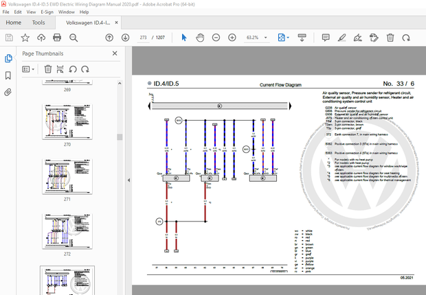 Volkswagen ID.4-ID.5 EWD Electric Wiring Diagram Manual 2020 - PDF DOWNLOAD 
