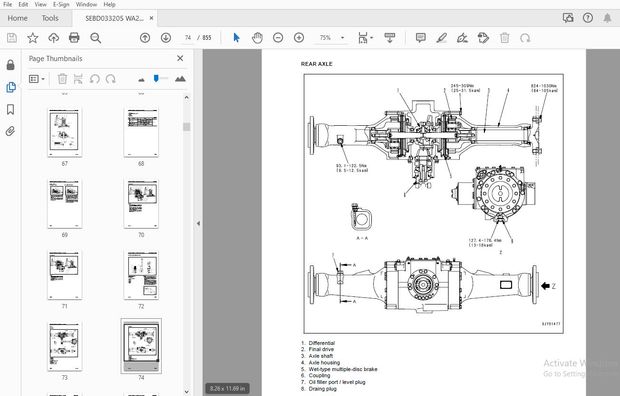 KOMATSU WA250-5 WA250L-5 WA250PT-5 WA250PTL-5 WHEEL LOADER SERVICE REPAIR WORKSHOP MANUAL - PDF