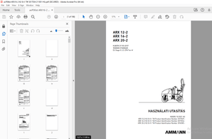AMMANN ARX 12-2 ARX 16-2 ARX 20-2 KUBOTA D1105-EF07 HASZNÁLATI UTASÍTÁS - PDF