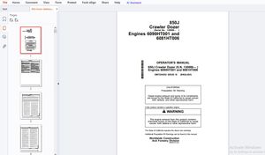 John Deere 750K &amp; 850K Crawler Dozer Operator’s Manual OMT355293X19 – PDF DOWNLOAD