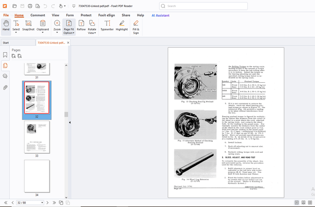 Fiatallis 545 545H 645 Wheel Loader(Brakes &amp; Air System)Service Manual -PDF DOWNLOAD