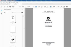 John Deere 310SK Backhoe Loader Parts Catalog Manual  PDF DOWNLOAD