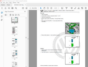 Volkswagen CC 2010 &amp; 2012 Passat 2006 Passat CC 2009 &amp; Passat Variant 2006 Maintenance Manual - PDF 