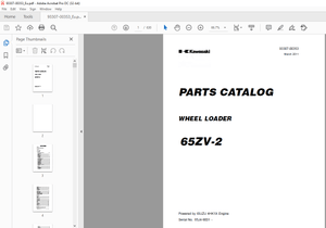 Kawasaki WHEEL LOADER 60ZV-2 Parts Manual 93307-00353 – PDF DOWNLOAD