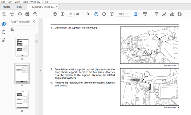 New Holland Tractor TK4030V, TK4050, TK4050M, TK4060 Service Manual