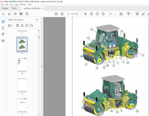 Ammann ARX 90 Tandem Roller Deutz Tier 3 Workshop Manual 4122027 - PDF