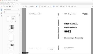 KCM 90Z6 Wheel Loader Cummins QSM11 Engine Shop Manual - PDF DOWNLOAD