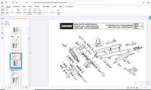 Derbi Senda SM Black Edition/DRD Edition Parts Manual - PDF DOWNLOAD