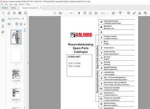 Kalmar DCE90-45E7 T34111.0744 T34111.0746 Spare Parts Catalogue Manual – PDF DOWNLOAD