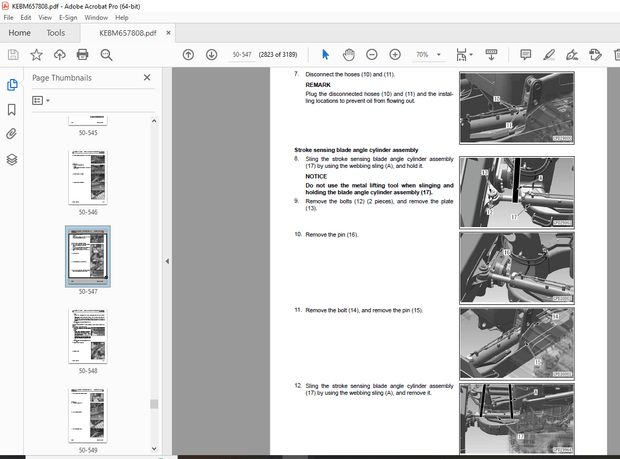 Komatsu D61EXi-24,D61PXi-24 Bulldozer Repair Service Manual KEBM657808  - PDF DOWNLOAD