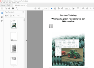 Fendt NA 839 840 841 842 Wiring diagram schematic set Service Training Manual