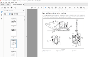 Kobelco 260SRLC-3 Tier 4 Hydraulic Excavator Operator’s Manual – PDF DOWNLOAD