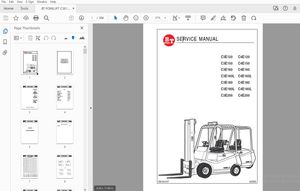 BT FORKLIFT C3E120 C4E120 C3E150 C4E150 C3E160 C4E160 C3E160L C4E160L C3E180 SERVICE MANUAL - PDF