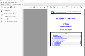 Fantuzzi Reggiane STACKER CS45/50 RS50/60/70 POWERTRONIC SYSTEM OPERATOR MANUAL - PDF DOWNLOAD
