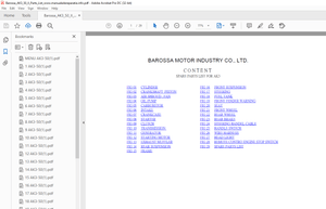 BAROSSA AK3 50II SPARE PARTS LIST Manual – PDF DOWNLOAD