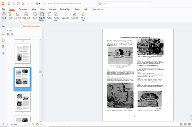 Fiatallis 545 545H 545-B 605-B 645 645-B Wheel Loader(Transmission) Service Manual - PDF DOWNLOAD