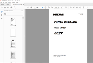 KCM 60Z7 Wheel Loader DEUTZ TCD3.6L4 Engine Parts Manual - PDF DOWNLOAD