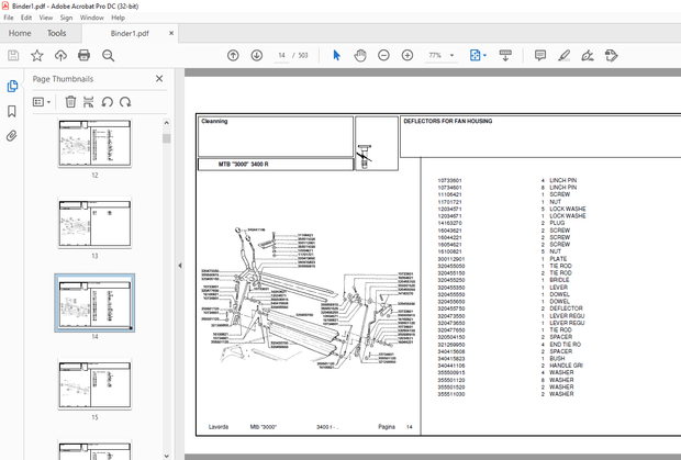 Laverda 3400 R Agricultural Tractor Parts Manual – PDF DOWNLOAD