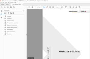 Haulotte Forklift HT23RTJ O   HT23RTJ O SW   HT67RTJ O  HT23RTJ PRO HT23RTJ Operator’s Manual
