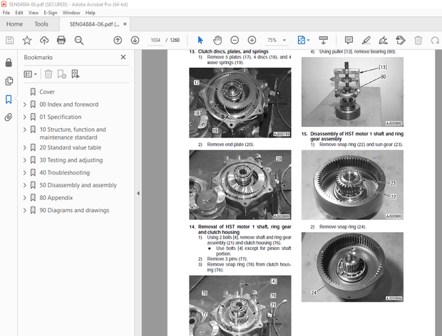 Komatsu WA150-6 Wheel Loader Shop Manual SEN04884-06 - PDF DOWNLOAD
