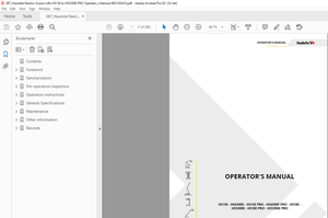 Haulotte Forklift HS15E  HS4390E  HS15E  HS4390E  HS15E PRO HS4390E PRO  Operator’s Manual