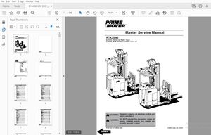 BT PRIME MOVER RTX35/45 MASTER SERVICE MANUAL 310428-000 - PDF DOWNLOAD