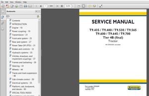 New Holland TT45A, TT50A Tractors Service Repair Manual - PDF DOWNLOAD